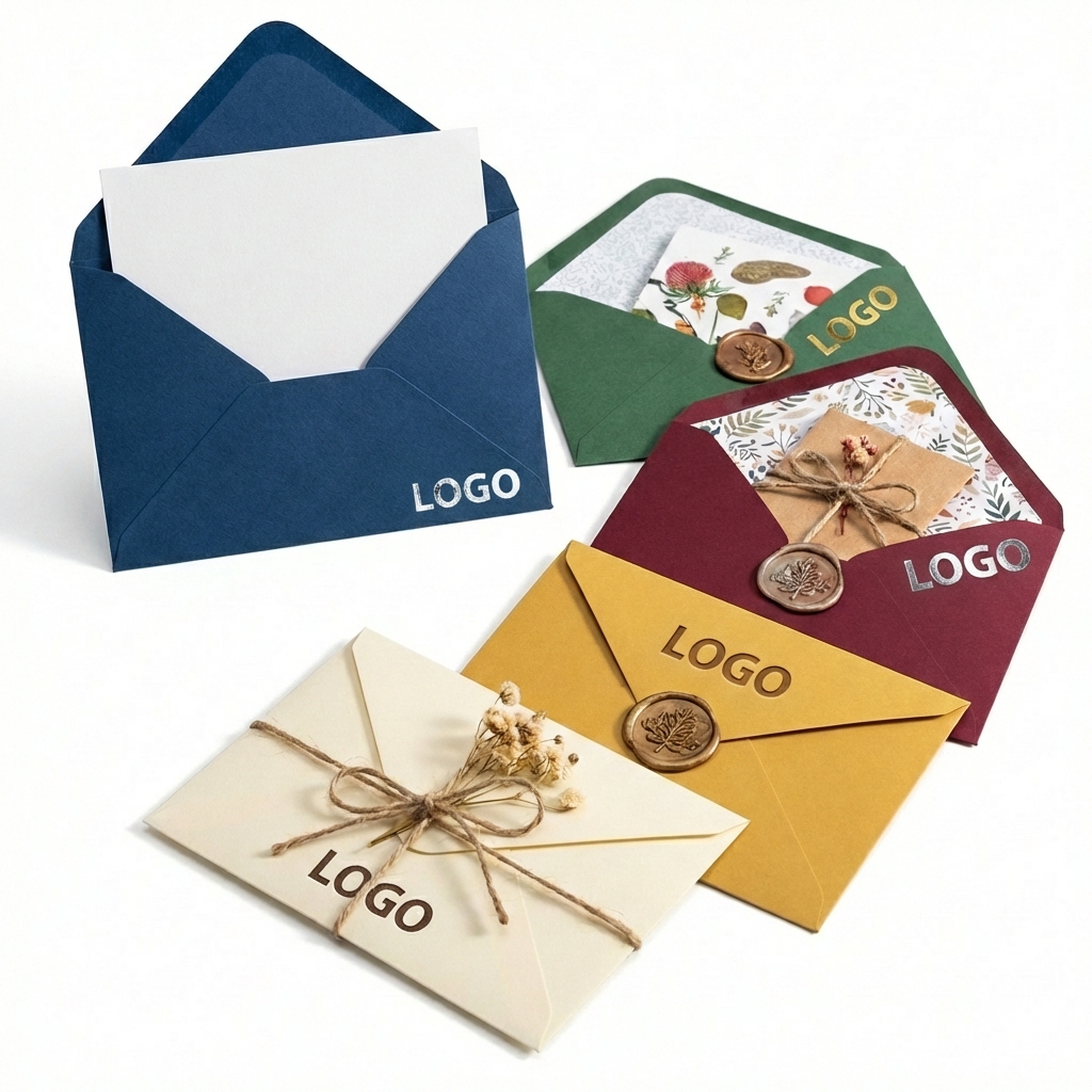 Artisan's Palette Decorative Cardstock Envelopes (Set of 5 Colors)