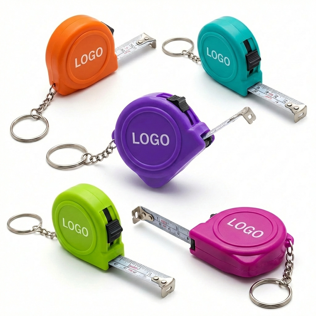 Customizable Logo Mini Tape on a Keyring