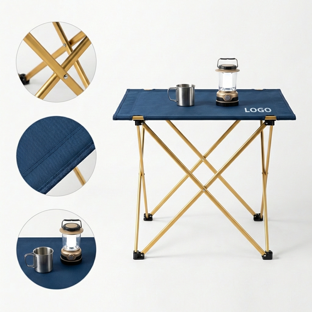 On-The-Go Durable Fabric Top Table