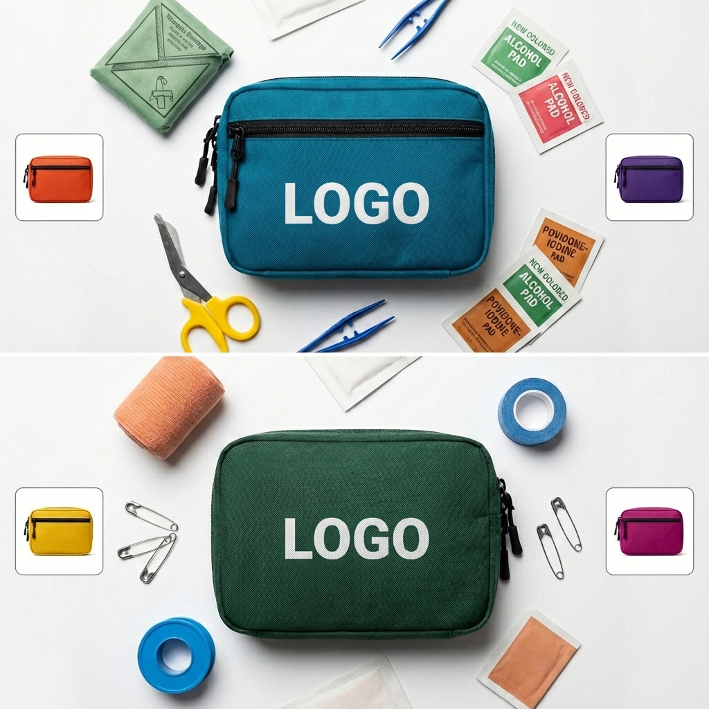 Color-Coded Zippered Storage Pouches (Set of 5)