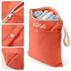 Waterproof Diaper Pouch with Snap Pocket