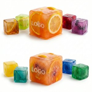 Crystal Clear Fruit Ice Cubes - Real Fruit & Berry Slices