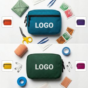 Color-Coded Zippered Storage Pouches (Set of 5)