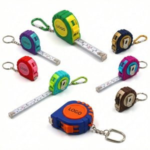 Keychain Mini-Tape: Compact 1m Retractable Measure